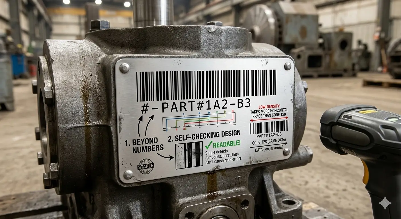 Code 39 barcode example